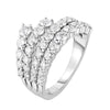 Image of 2024 Women's Holiday Cubic Zirconia Silver Ring Set