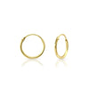 Image of 24K Gold Plated Hoop Earrings - Multiple Sizes