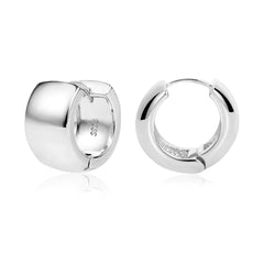 Sterling Silver Huggie Hoop Earrings for Women
