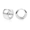 Image of Sterling Silver Huggie Hoop Earrings for Women